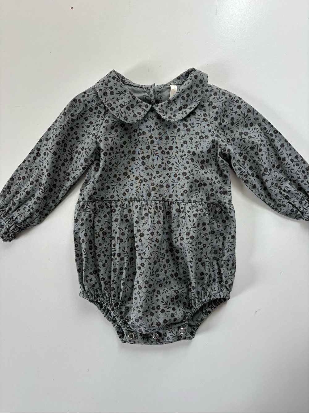Rylee + Cru Indigo Meadow Cora Romper 12-18